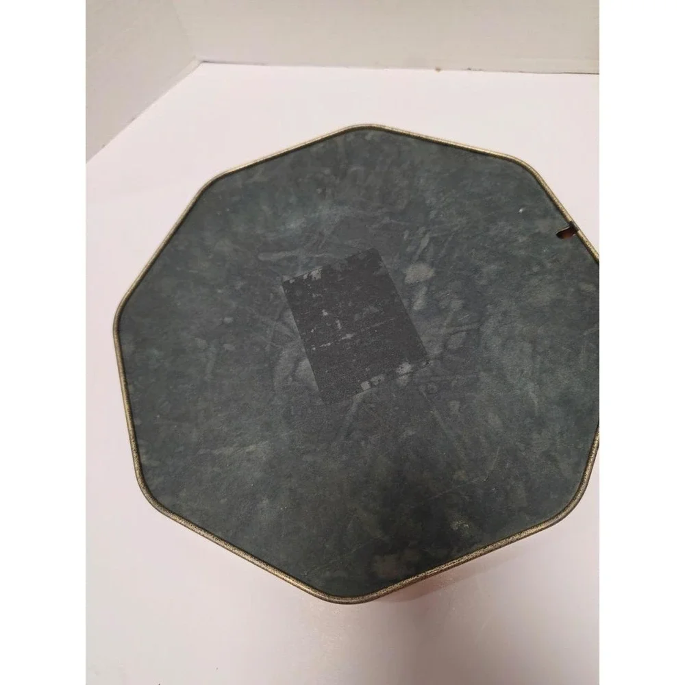 vintage mid-century octagonal metal wall plaque George Romney Miss Willoughby